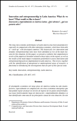 ¿Qué sabemos y qué nos gustaría saber sobre la economía de la innovación y el emprendimiento?