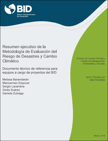 ¿Cómo facilitar la evaluación de los riesgos de desastres y cambio climático en proyectos?