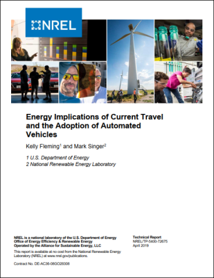 Energy Implications of Current Travel and the Adoption of Automated Vehicles