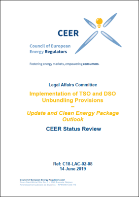 Status Review on Implementation of TSO and DSO Unbundling Provisions