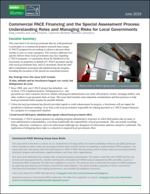 Commercial PACE Financing and the Special Assessment Process: Understanding Roles