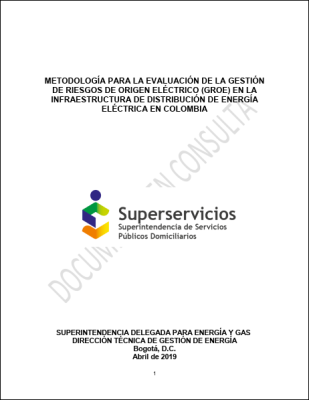 Metodología para la evaluación de la gestión de riesgos de origen eléctrico