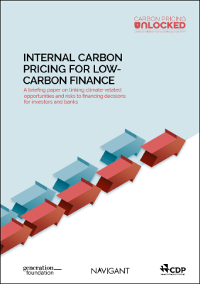 INTERNAL CARBON PRICING FOR LOW- CARBON FINANCE