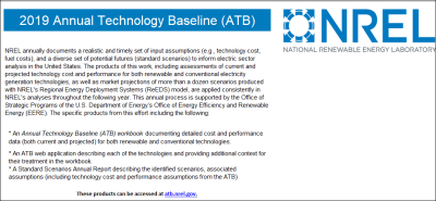Annual Technology Baseline: Electricity