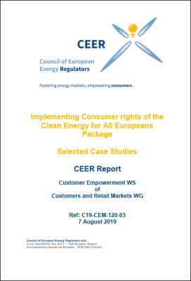 Implementing Consumer Rights in the Clean Energy for All Europeans Package