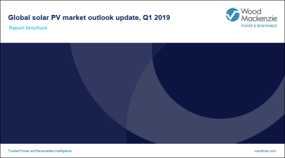 Global solar PV market outlook update: Q1 2019