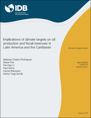 Implications of Climate Targets on Oil Production and Fiscal Revenues in Latin