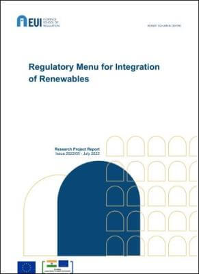 Regulatory menu for integration of renewables