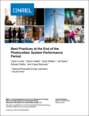 Best Practices at the End of the Photovoltaic System Performance Period