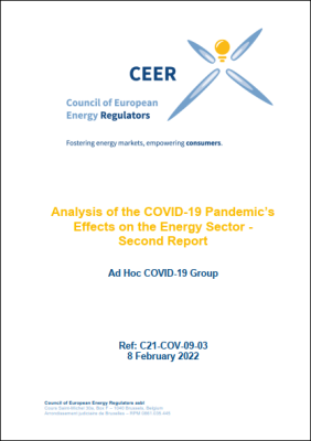 CEER Analysis of the COVID-19 Pandemic's Effects on the Energy Sector - Second Report