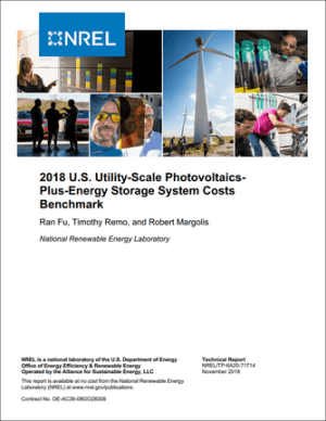 2018 U.S. Utility-Scale Photovoltaics-Plus-Energy Storage System Costs Benchmark