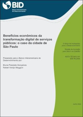 Benefícios econômicos da transformação digital de serviços públicos: o caso da cidade de São Paulo