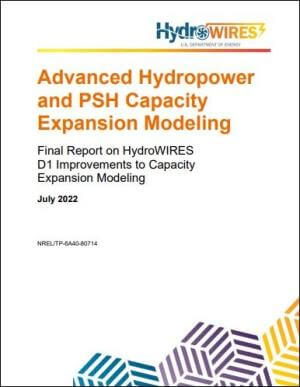 Advanced Hydropower and PSH Capacity Expansion Modeling