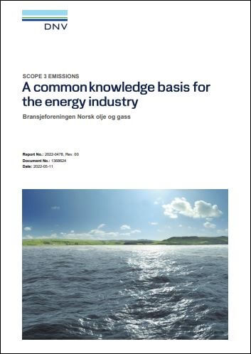 Scope 3 emissions – A common knowledge basis for the energy industry