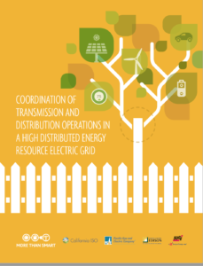 Coordination of Transmission and Distribution Operations in a High Distributed Energy Resource Electric Grid