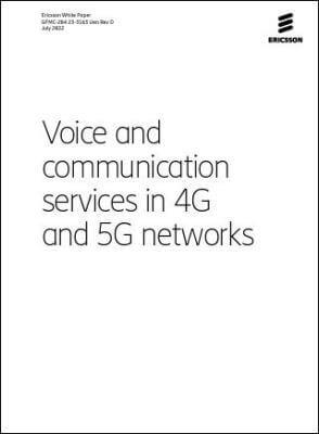 Voice and communication services in 4G and 5G networks