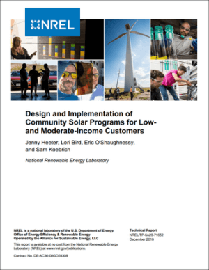 Design and Implementation of Community Solar Programs for Low- and Moderate-Income Customers
