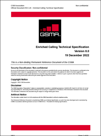Enriched Calling Technical Specification