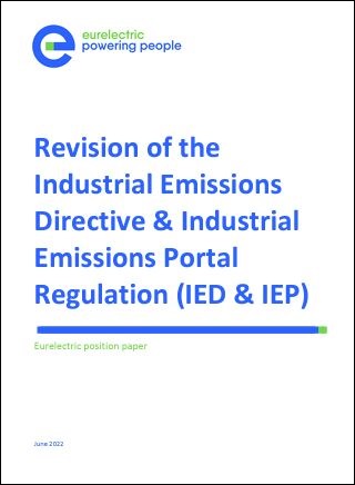 Eurelectric Position Paper on the Revision of the Industrial Emissions Directive & Industrial Emissions Portal