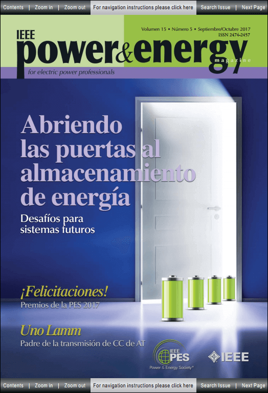 IEEE-PES Abriendo las puertas al almacenamiento de energía: Desafíos para sistema futuros