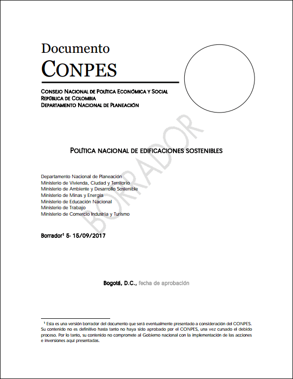 Política nacional de edificaciones sostenibles