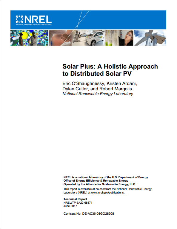 Solar Plus: A Holistic Approach to Distributed Solar PV