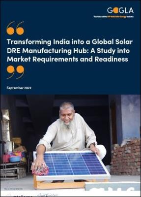 Transforming India into a Global Solar DRE Manufacturing Hub