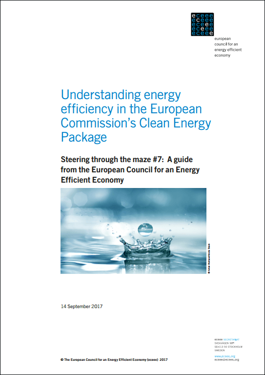 Understanding energy efficiency in the European Commission’s Clean Energy Package