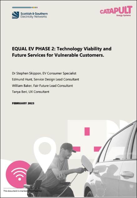 Unequal EV: Technology Viability and Future Services for Vulnerable Customers