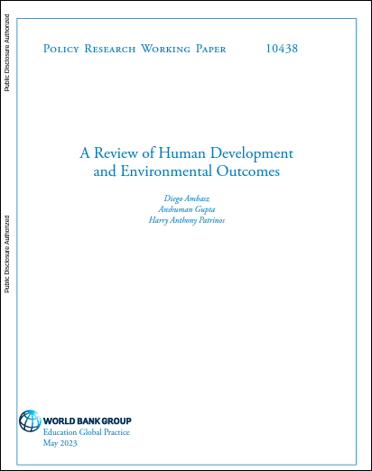 A Review of Human Development and Environmental Outcomes