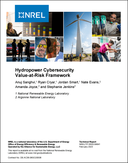 Hydropower Cybersecurity Value-at-Risk Framework