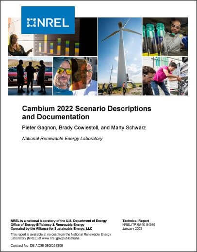 Cambium 2022 Scenario Descriptions and Documentation