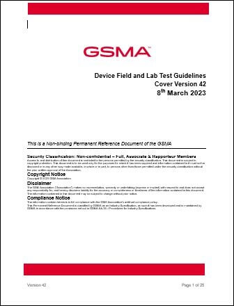 Device Field and Lab Test Guidelines