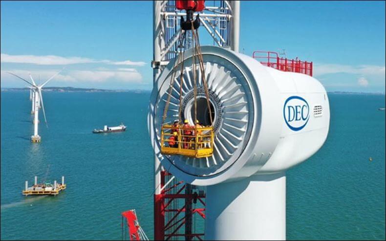La mayor turbina eólica del mundo se está instalando en China