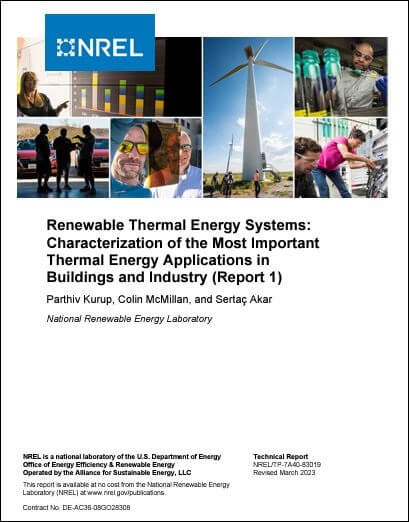 Renewable Thermal Energy Systems: Characterization of the Most Important Thermal Energy Applications in Buildings and Industry