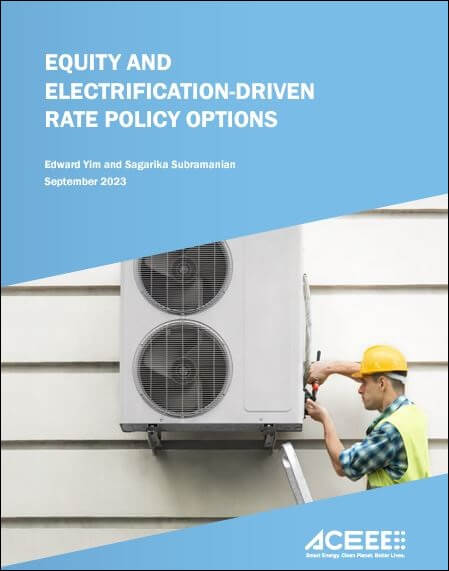 Equity and electrification-driven rate policy options