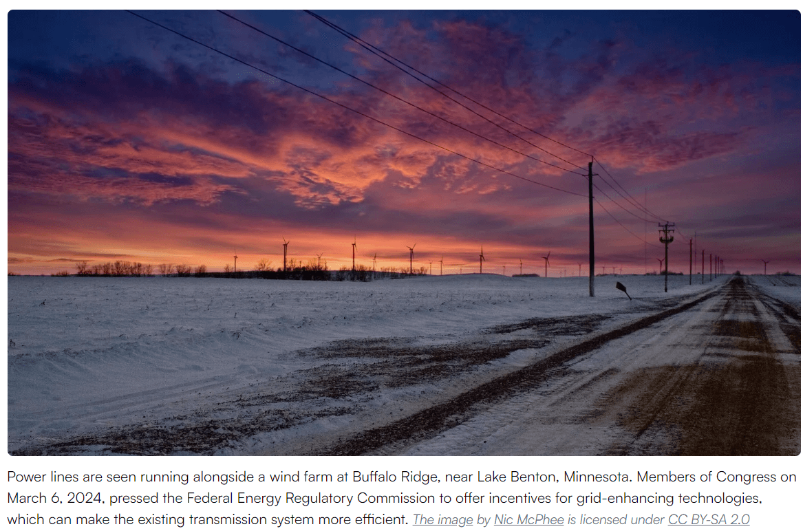 Federal lawmakers urge FERC to adopt ‘shared savings’ incentive for grid-enhancing technologies