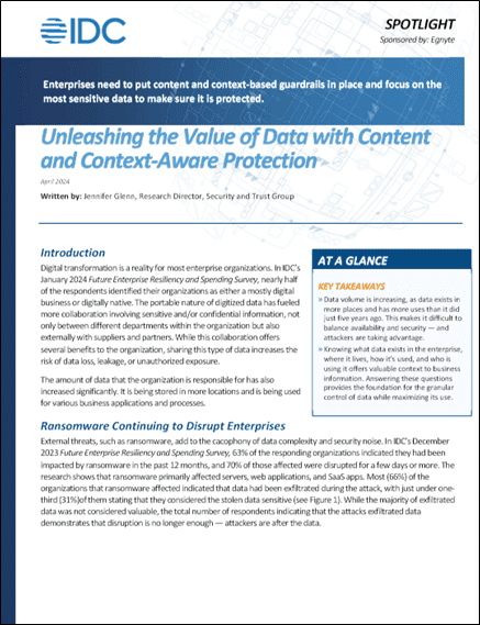 Unleashing the Value of Data with Content and Context-Aware Protection