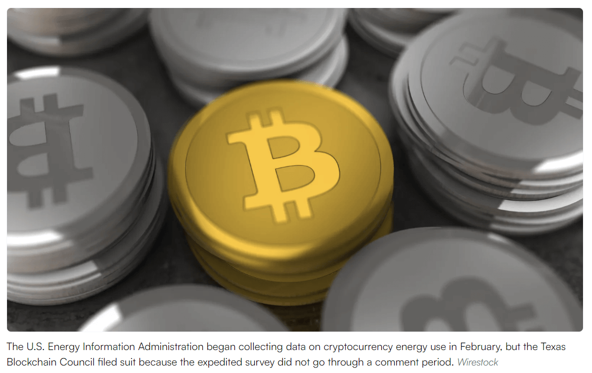 EIA prepares for second attempt to survey bitcoin miners about electricity consumption