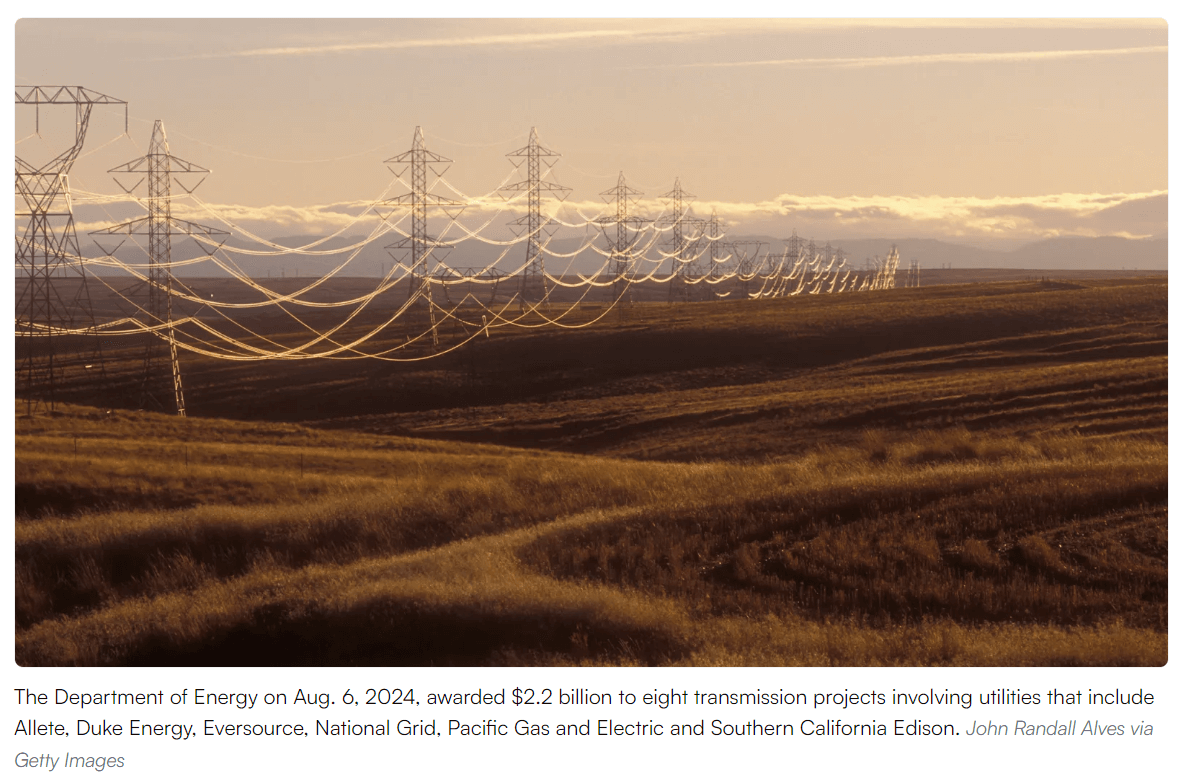 Innovative transmission, energy storage projects in 18 states get $2.2B from DOE 