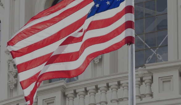 The US flag.