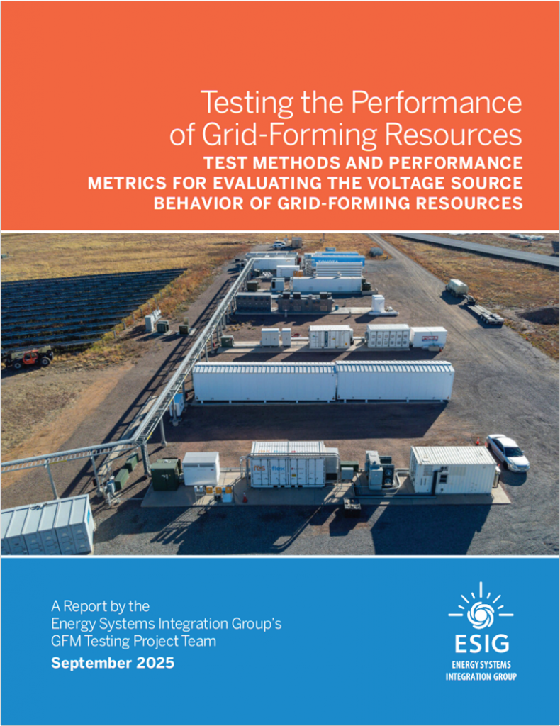 Testing the Performance of Grid-Forming Resources: TEST METHODS AND ...
