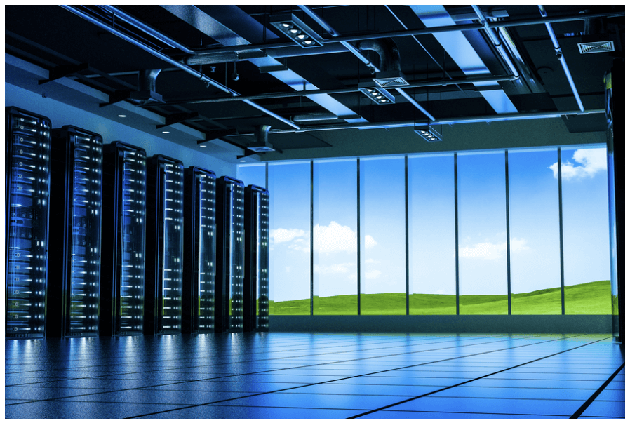 A data center.