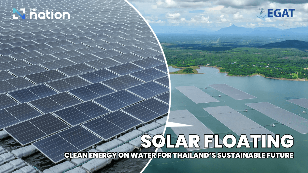 Parque solar flotante en Tailandia.