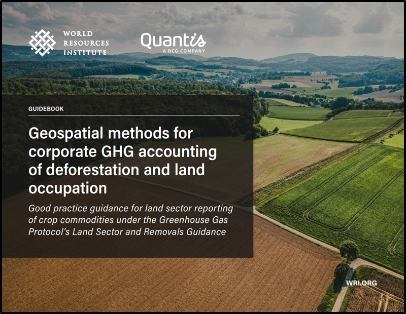 Geospatial Methods for Corporate GHG Accounting of Deforestation and Land Occupation