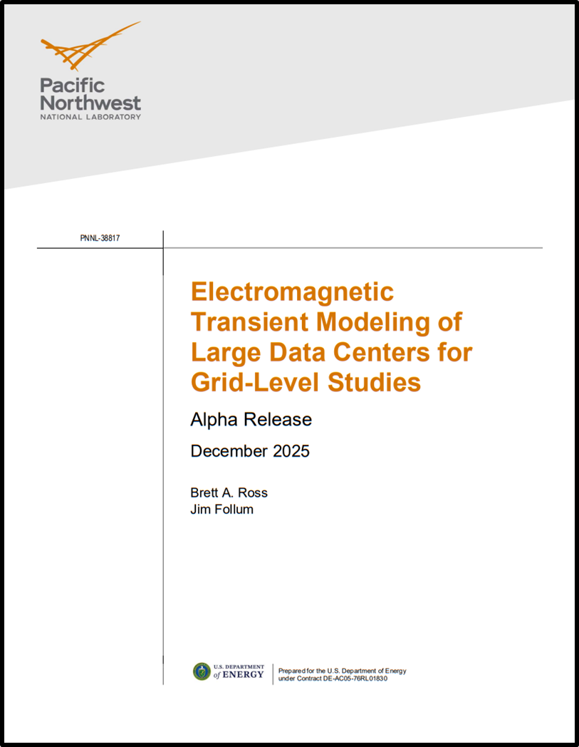 Electromagnetic Transient Modeling of Large Data Centers for Grid-Level Studies