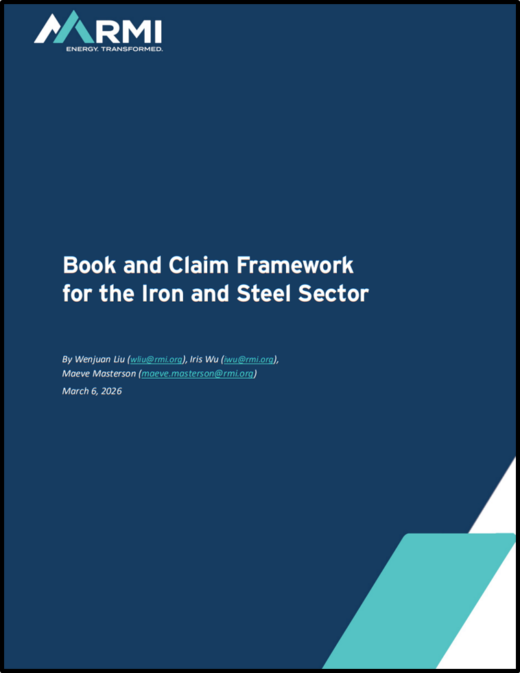 Book and Claim Framework for the Iron and Steel Sector