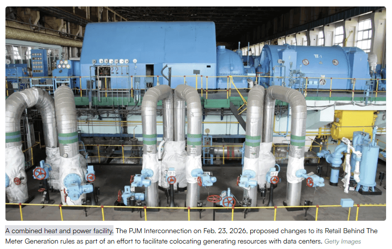 Una instalación que combina sistemas de calor y electricidad.