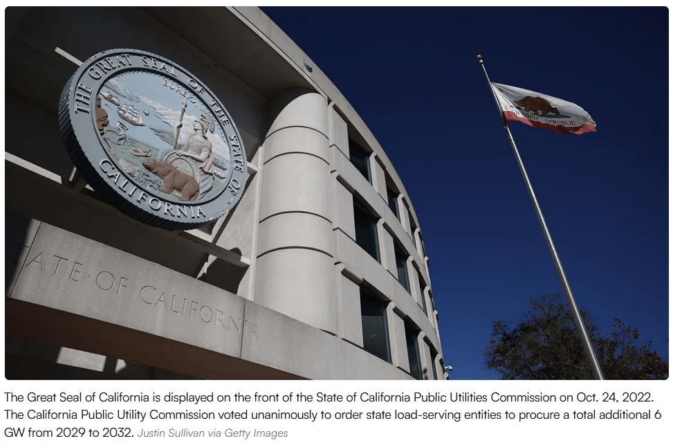 Ordenan sumar 6 GW no fósiles al 2032 en California