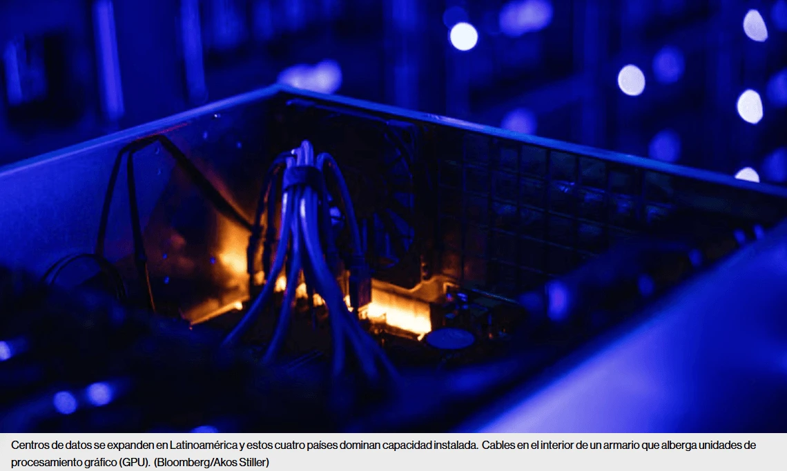 Centros de datos reordenan demanda eléctrica regional